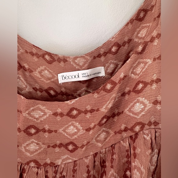 NEW Mauve Print Dress - Picture 3 of 6